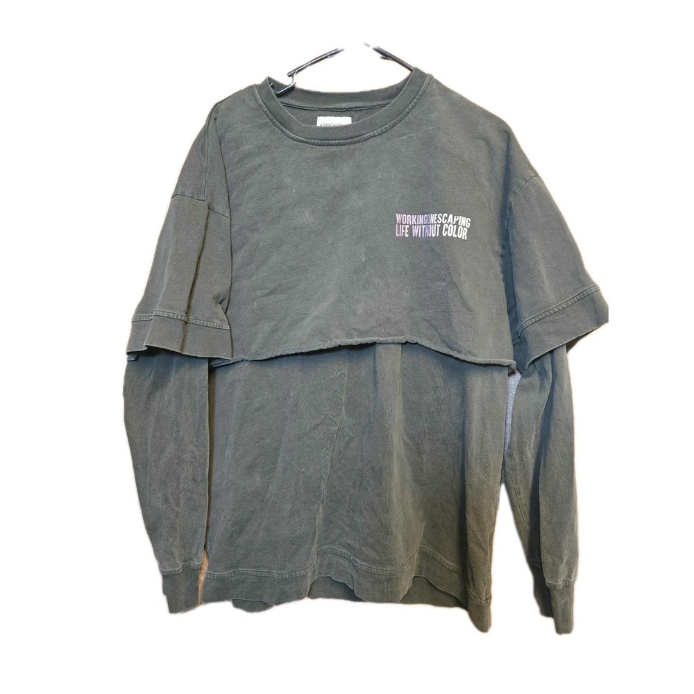 🔥 Working On Escaping Double Tee‎ Shirt 👕 Men's Size L  Graphic Streetwear